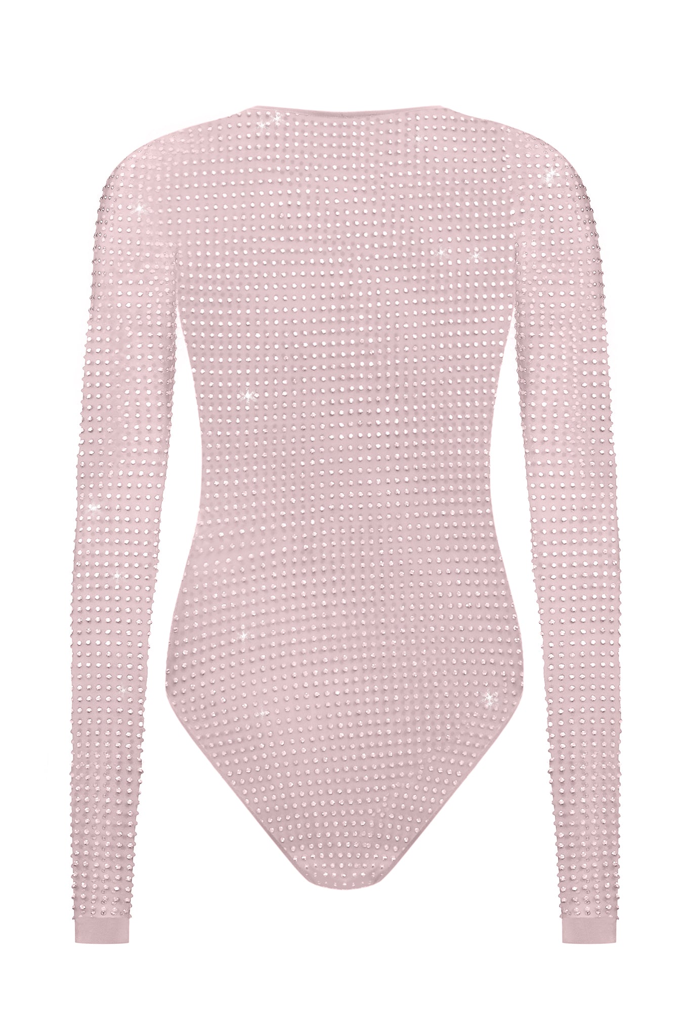 CRYSTAL BODYSUIT - Nude