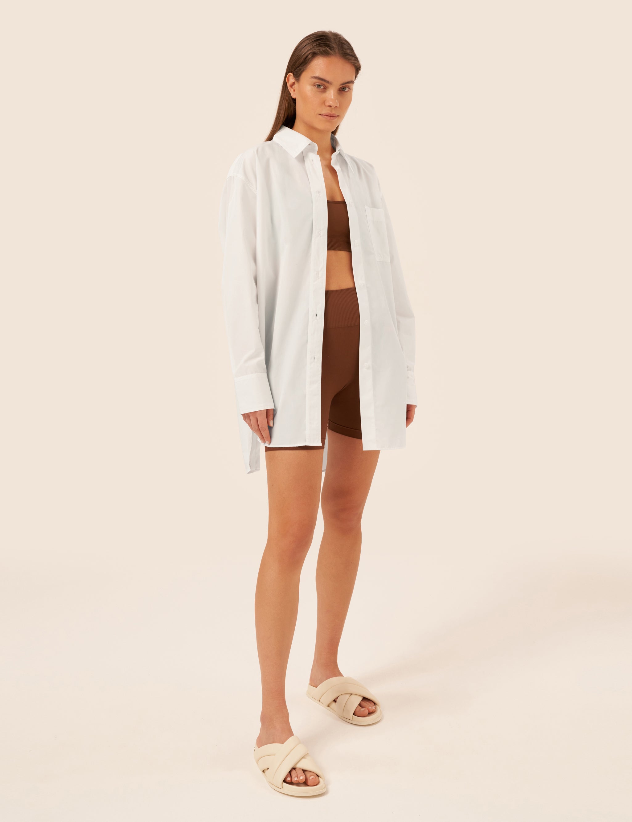 Oversized Open Back Shirt