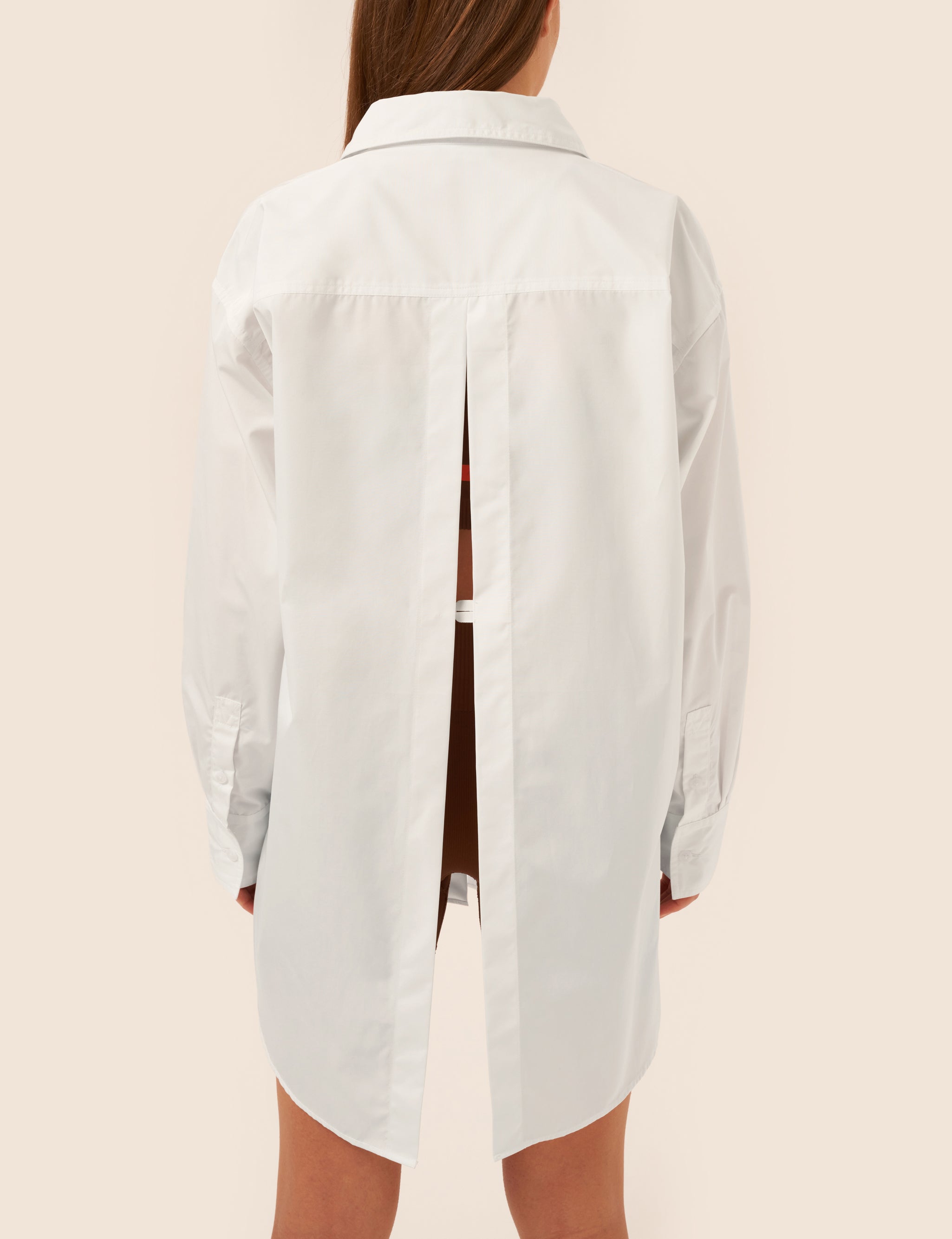 Oversized Open Back Shirt