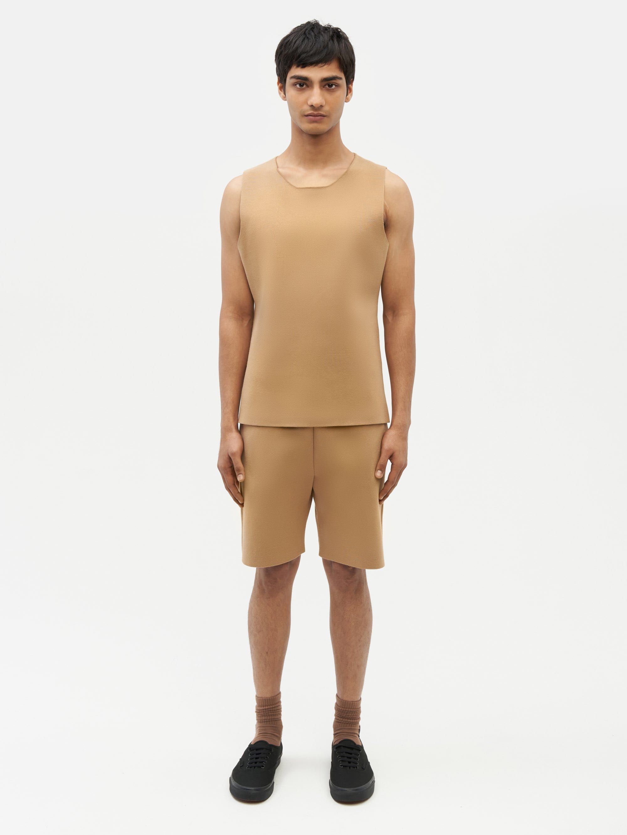 Essential Knit Shorts Brown