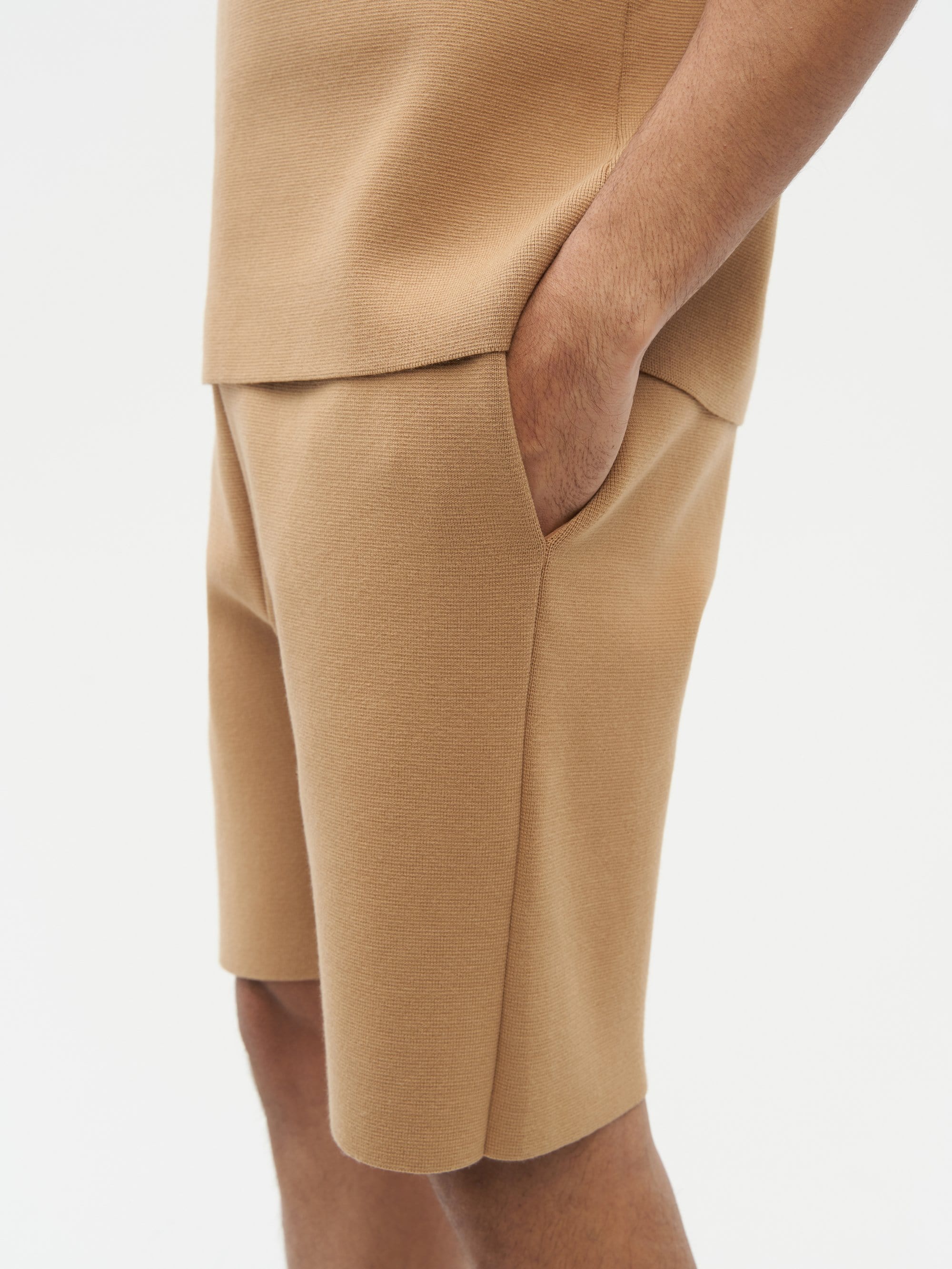 Essential Knit Shorts Brown