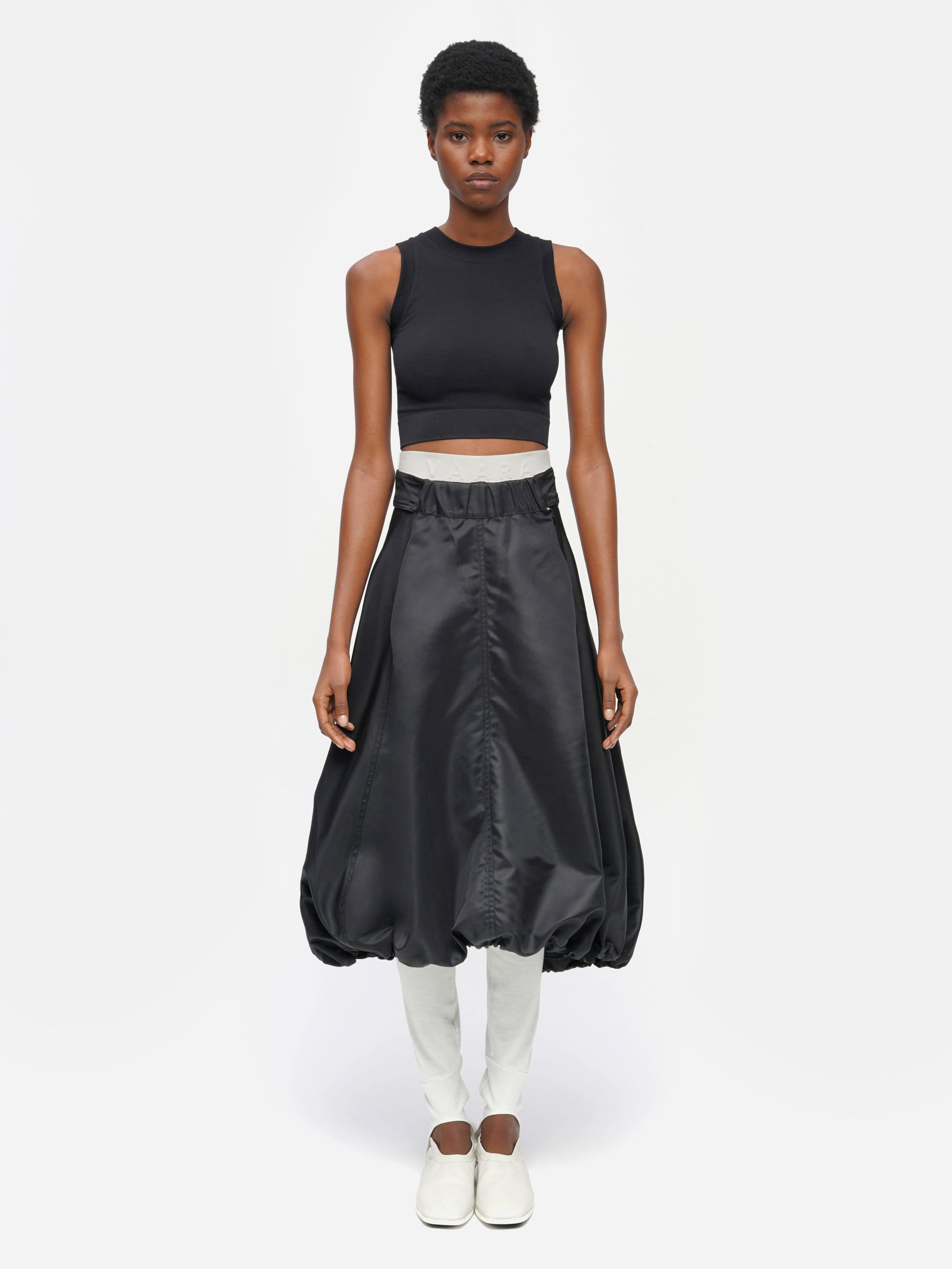 Packable Bubble Skirt Black