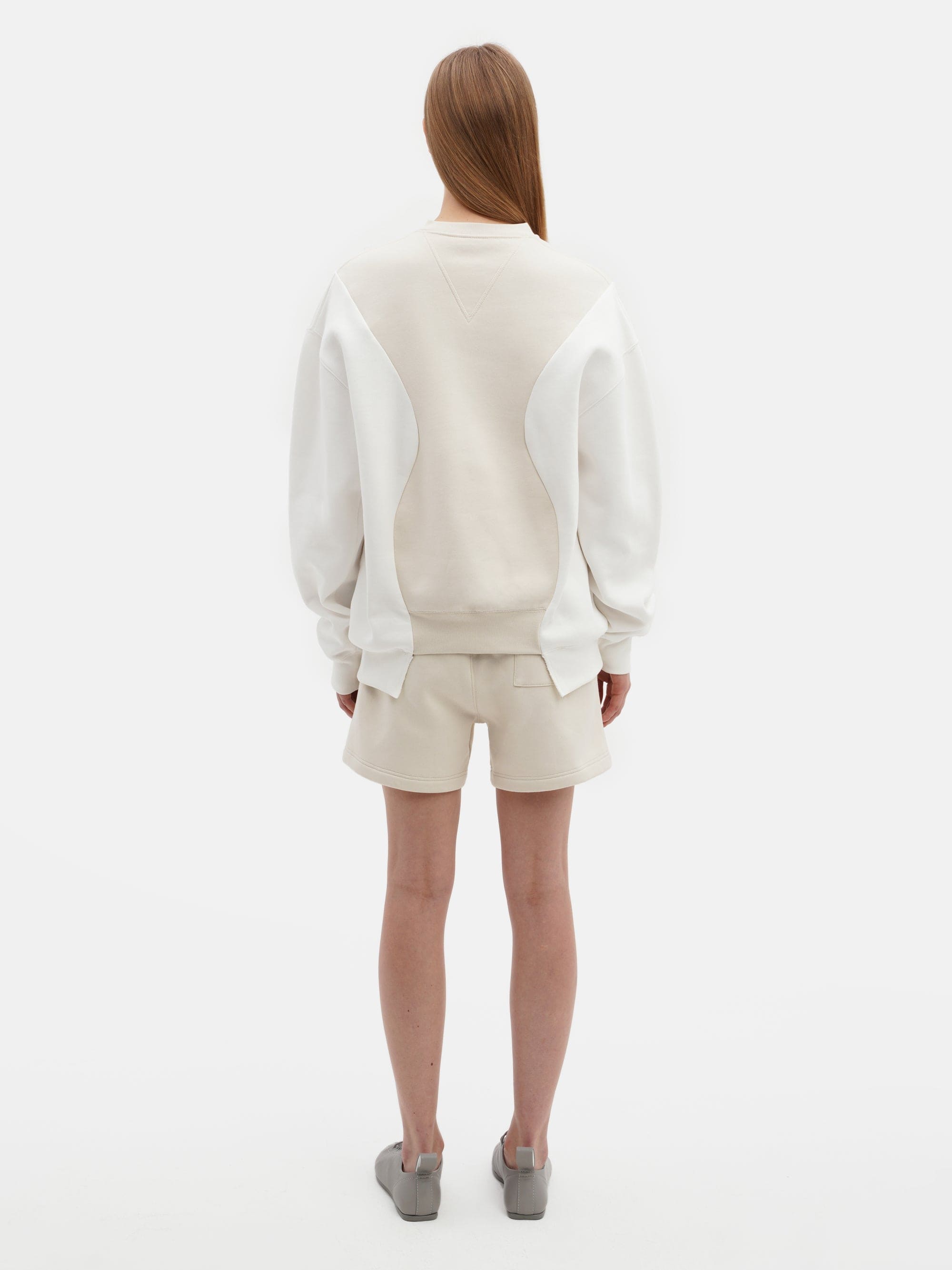 Patchwork Sweatshirt Neutral