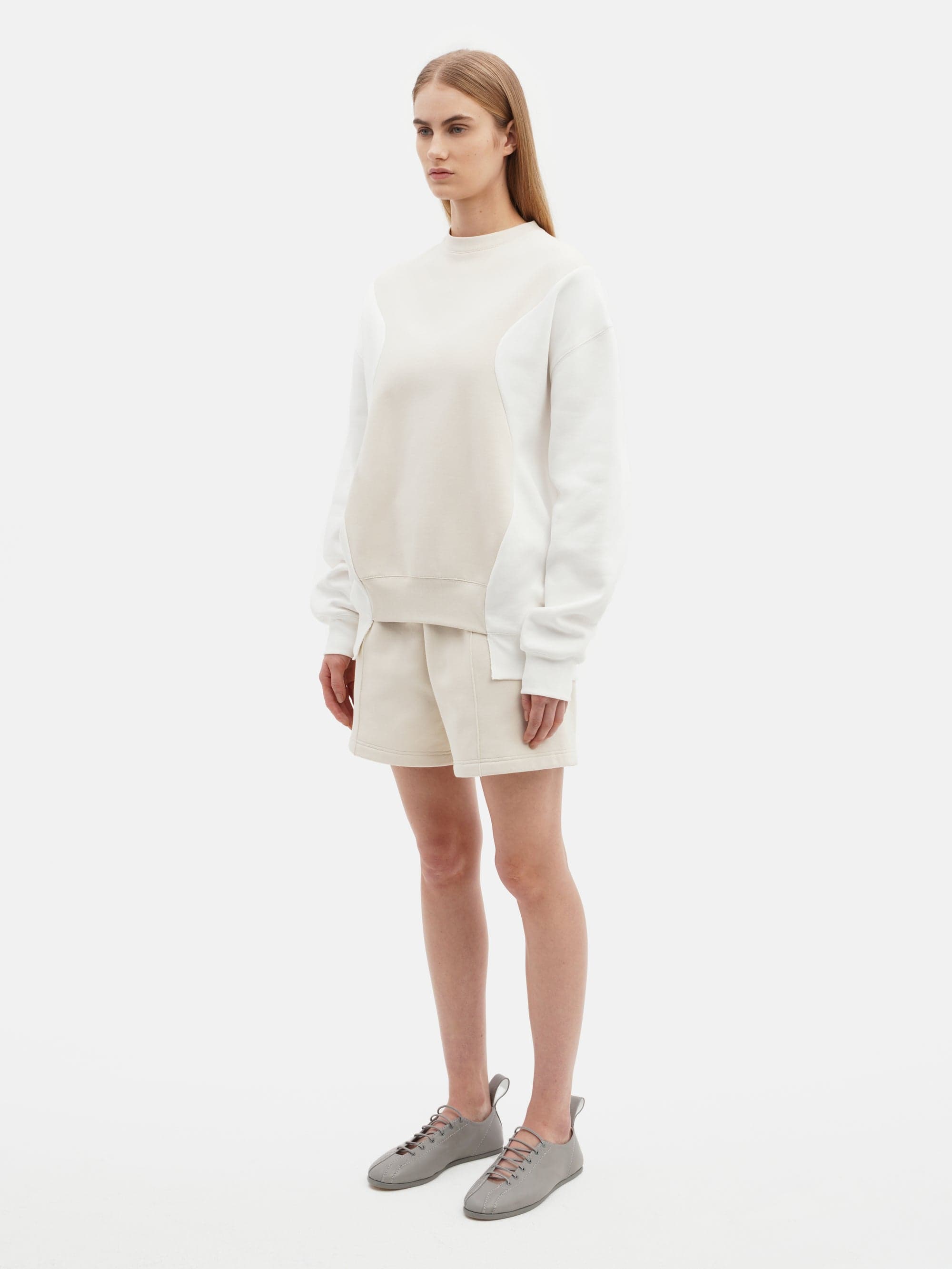 Patchwork Sweatshirt Neutral