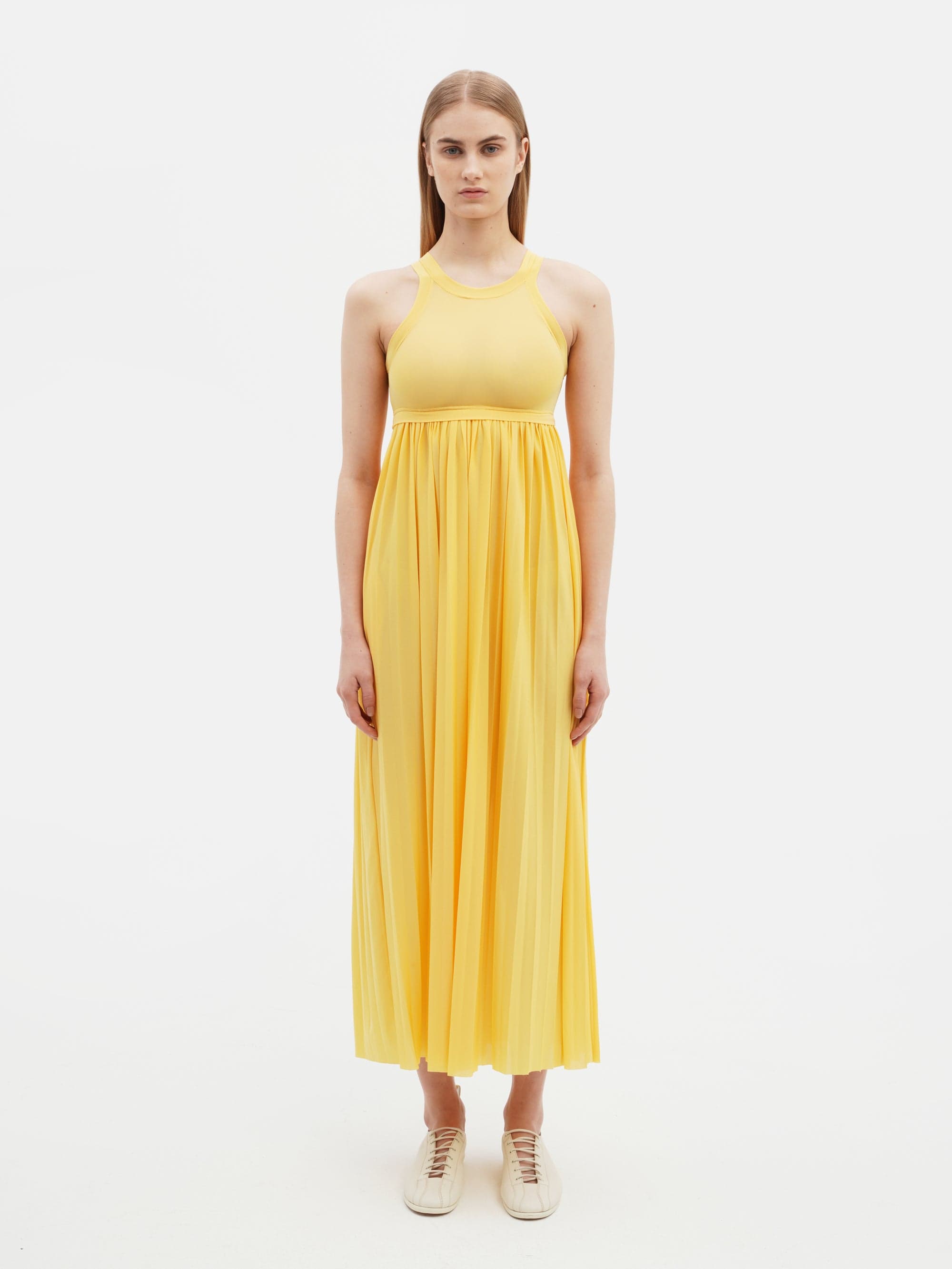 Pleated Tank Dress