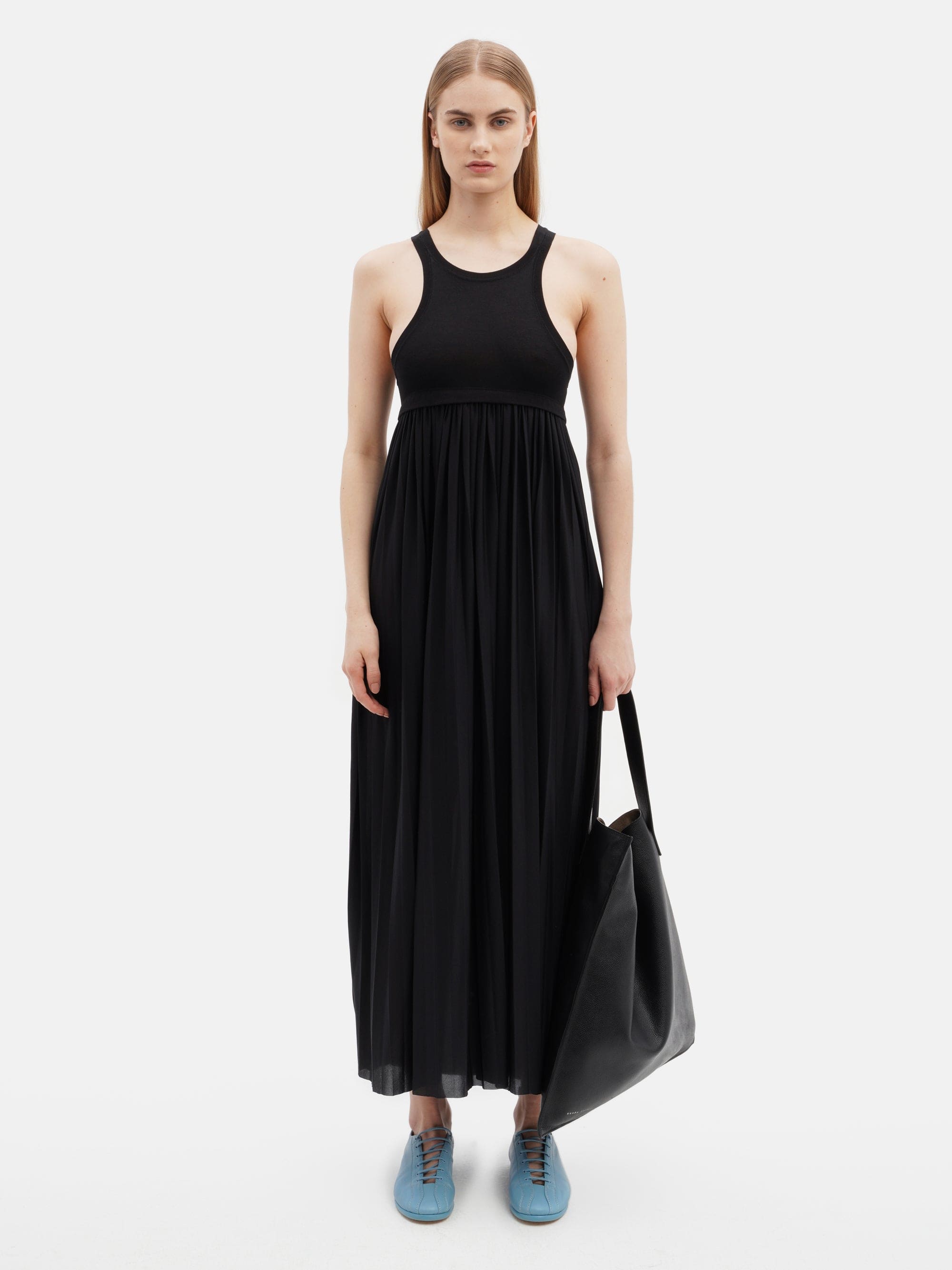Pleated Tank Dress