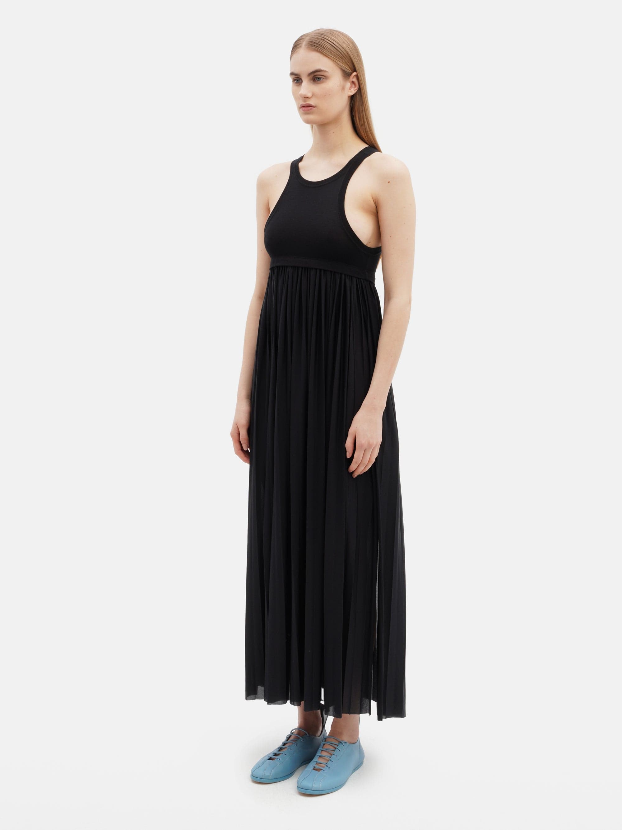 Pleated Tank Dress