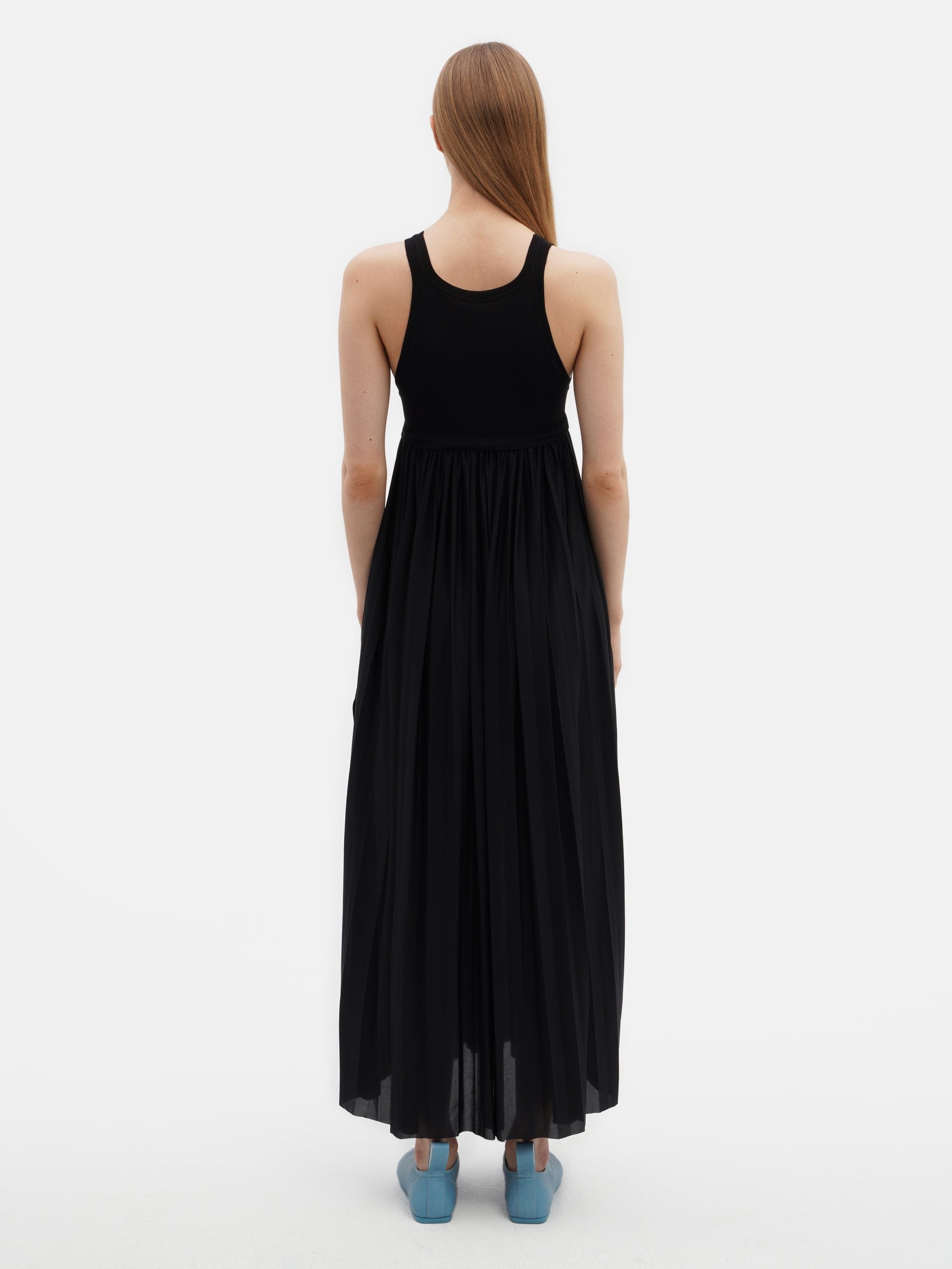Pleated Tank Dress