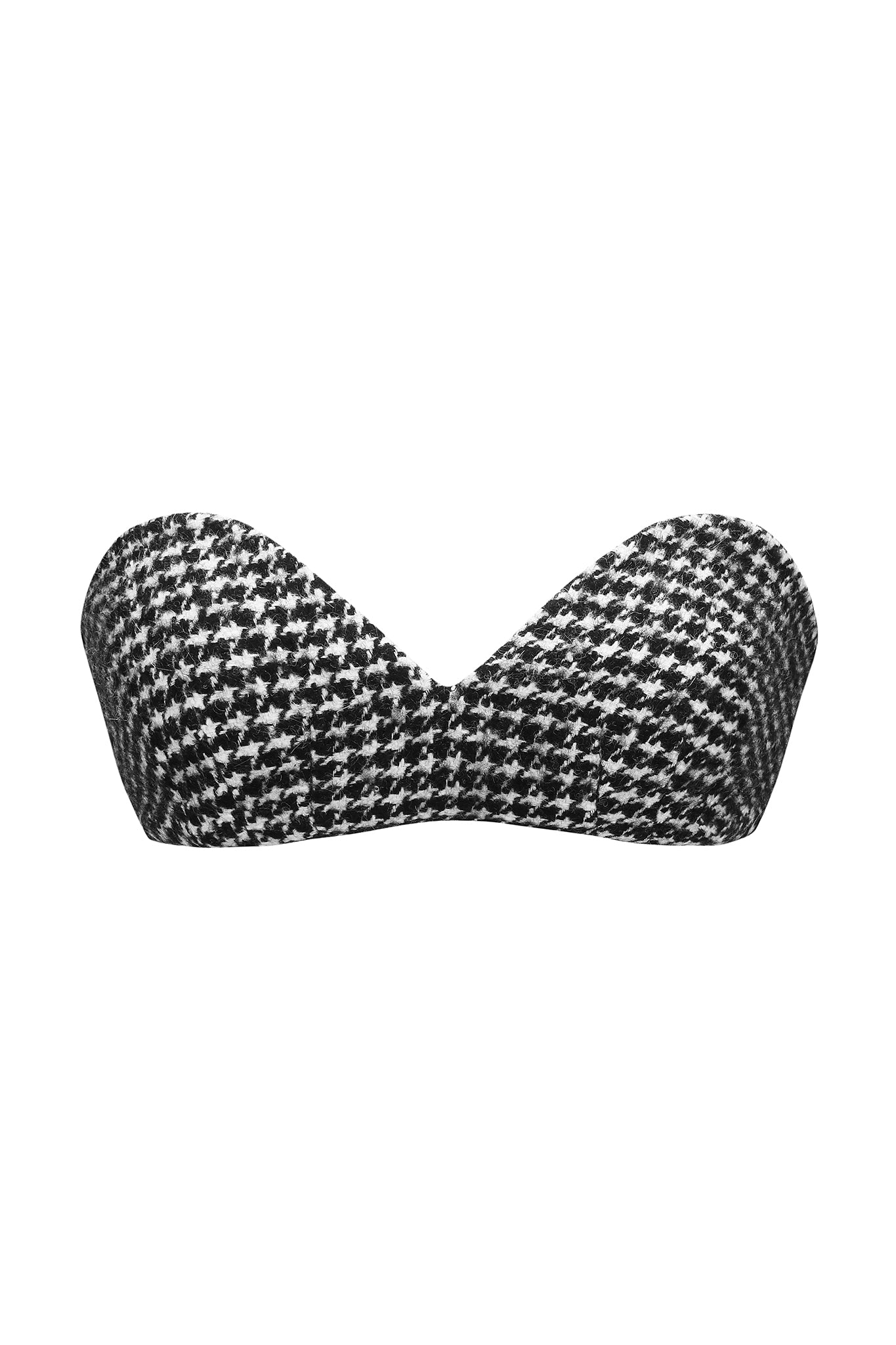 HOUNDSTOOTH BRALETTE - Black/White