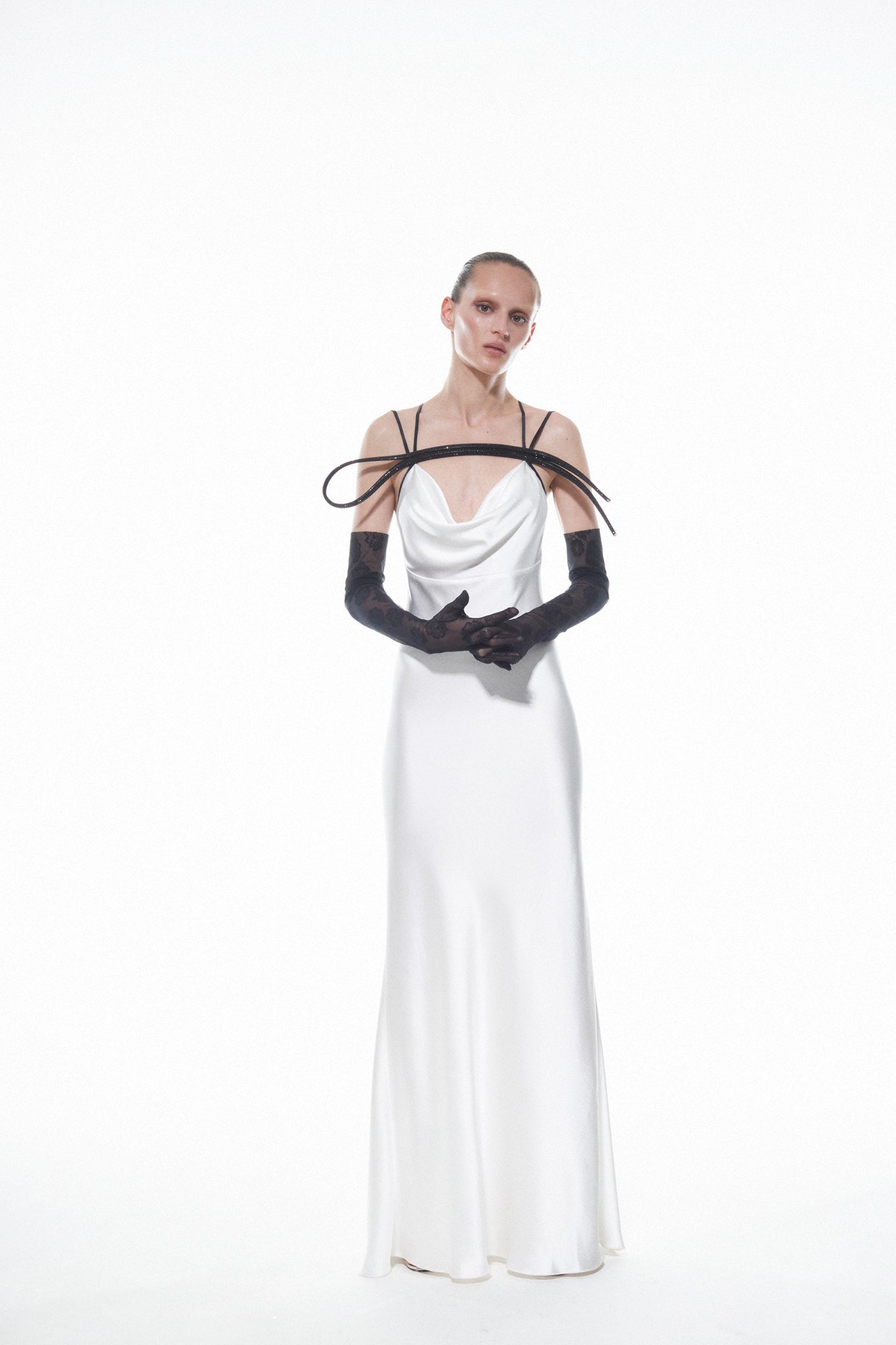 FLAMINGO DRESS - White