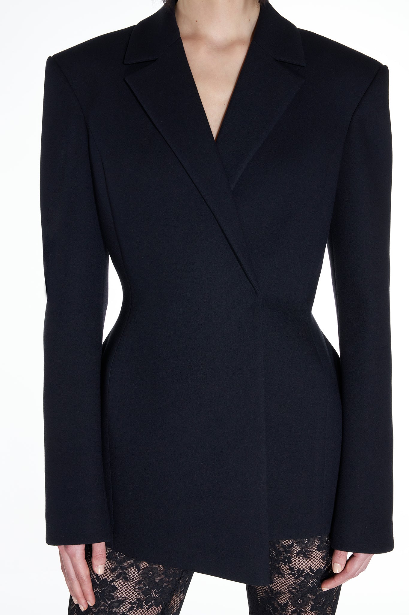 HOURGLASS BLAZER - Black