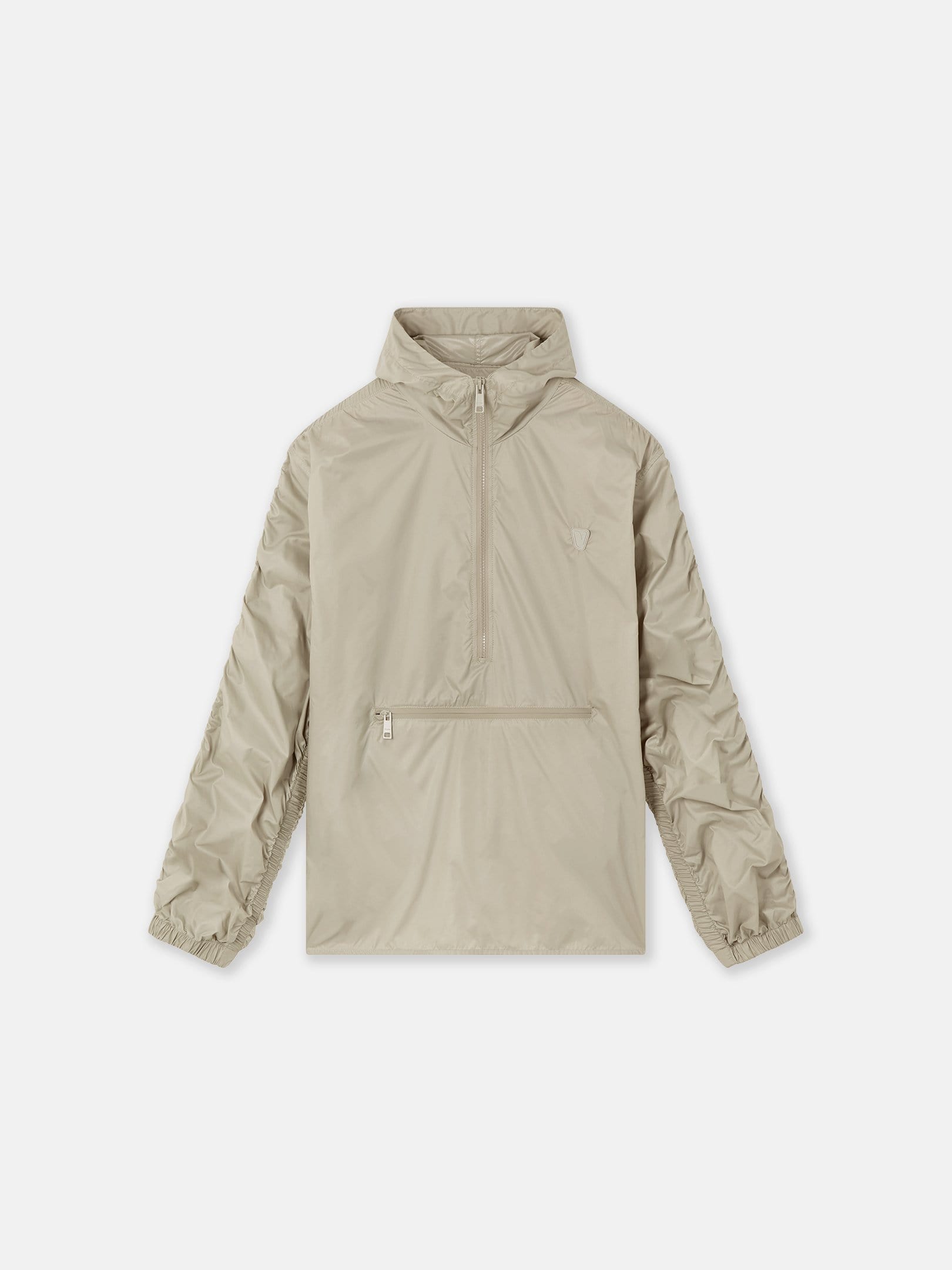 Ruched Short Anorak Neutral