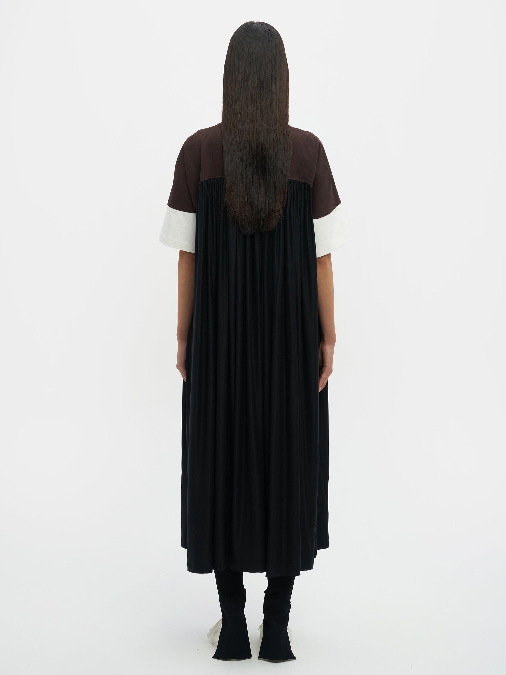 Gathered T-shirt Dress
