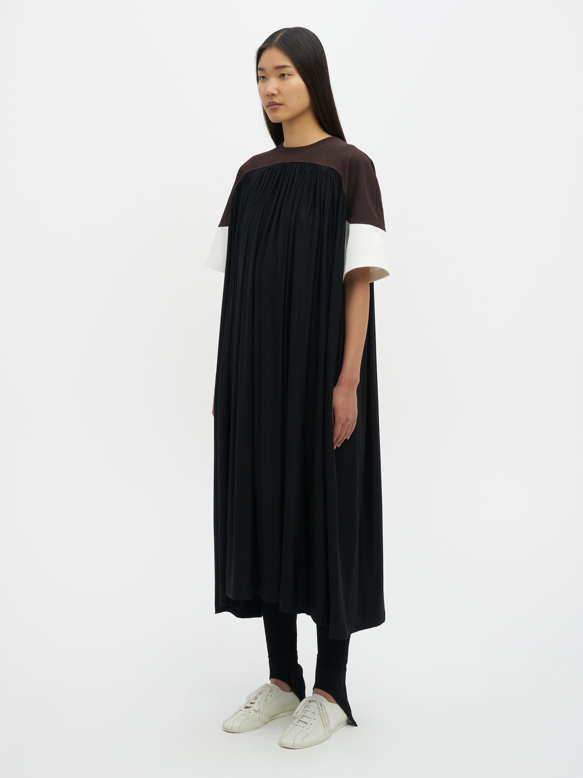Gathered T-shirt Dress
