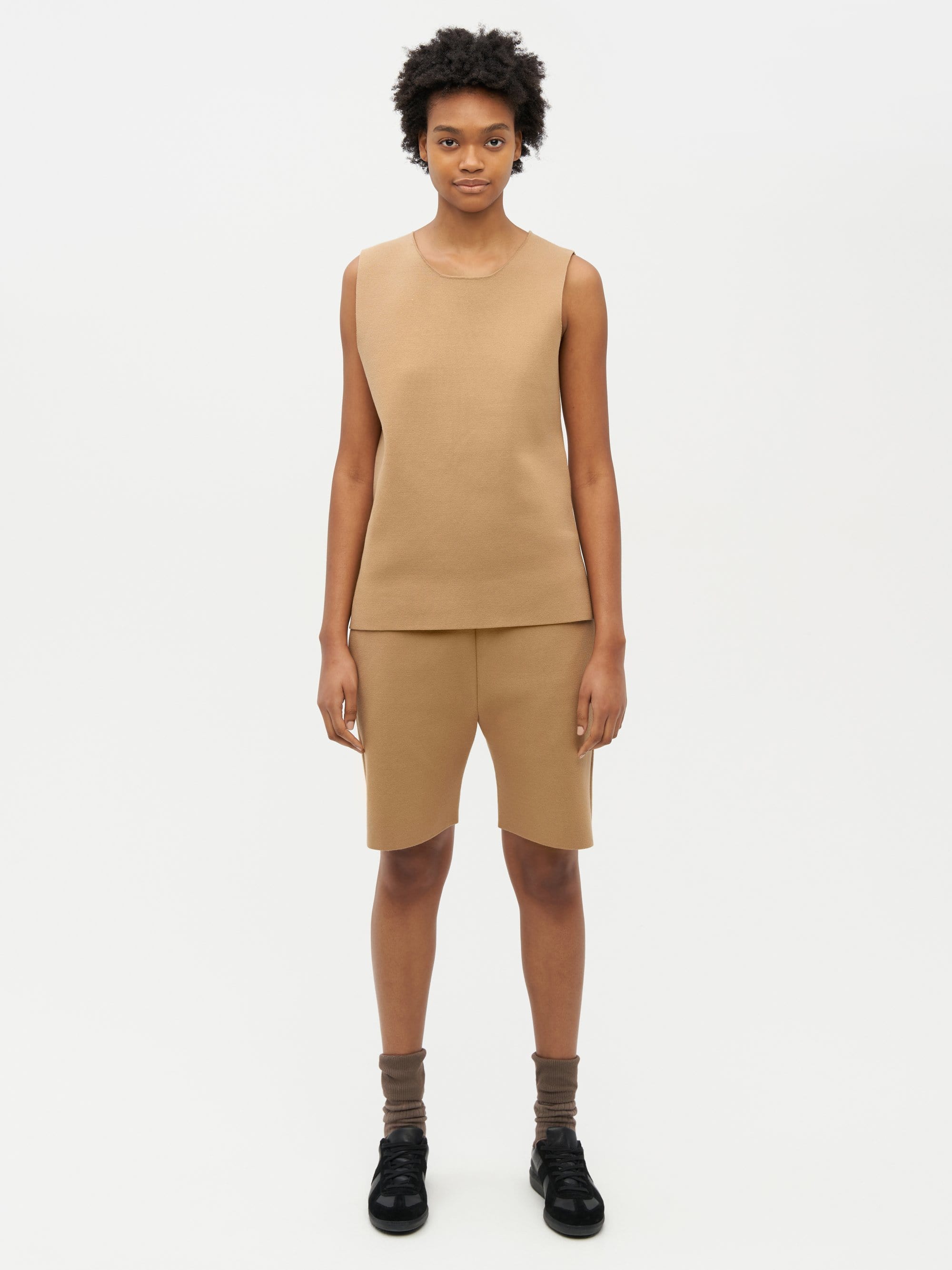 Essential Knit Tank Brown