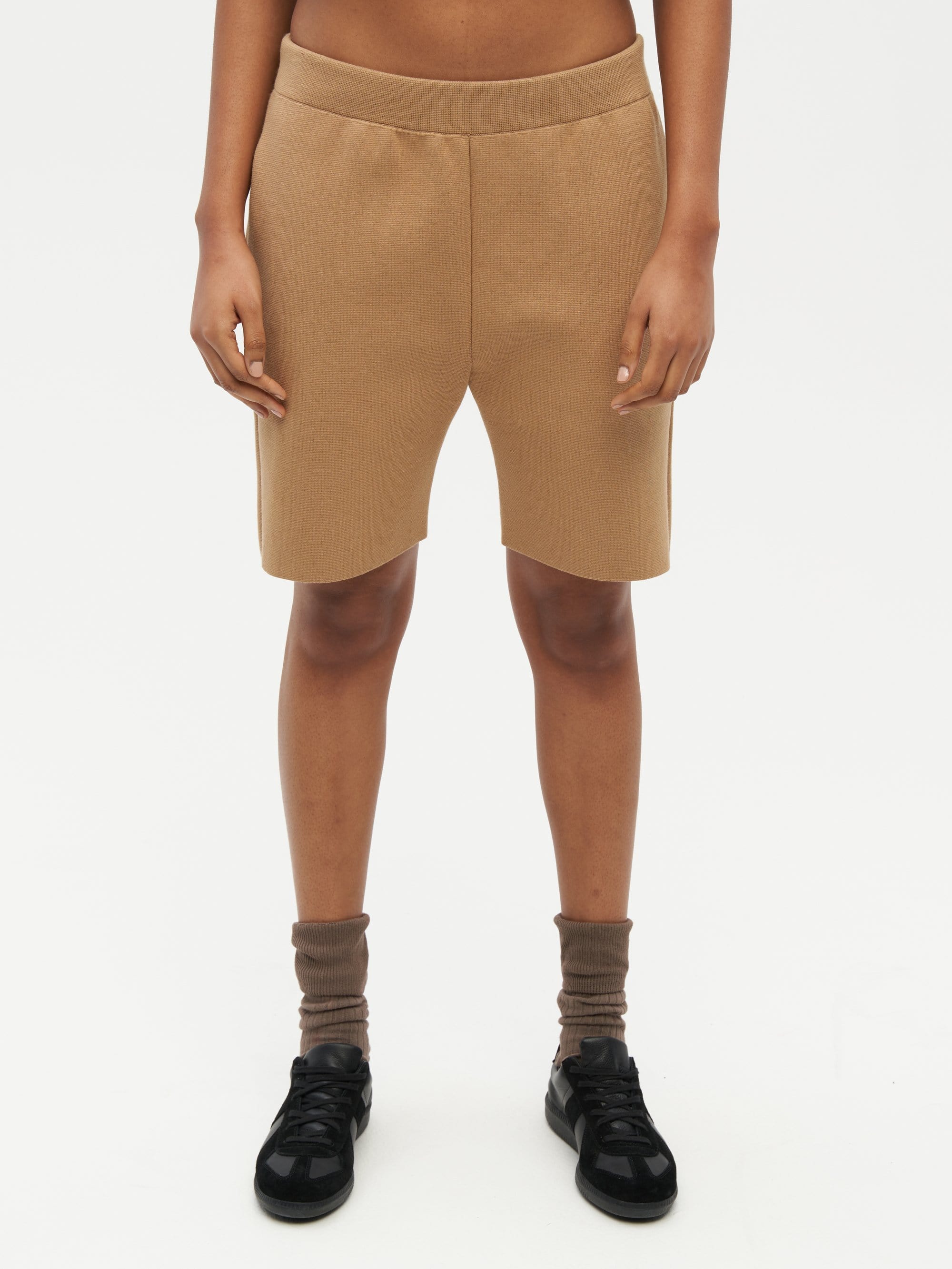 Essential Knit Shorts Brown