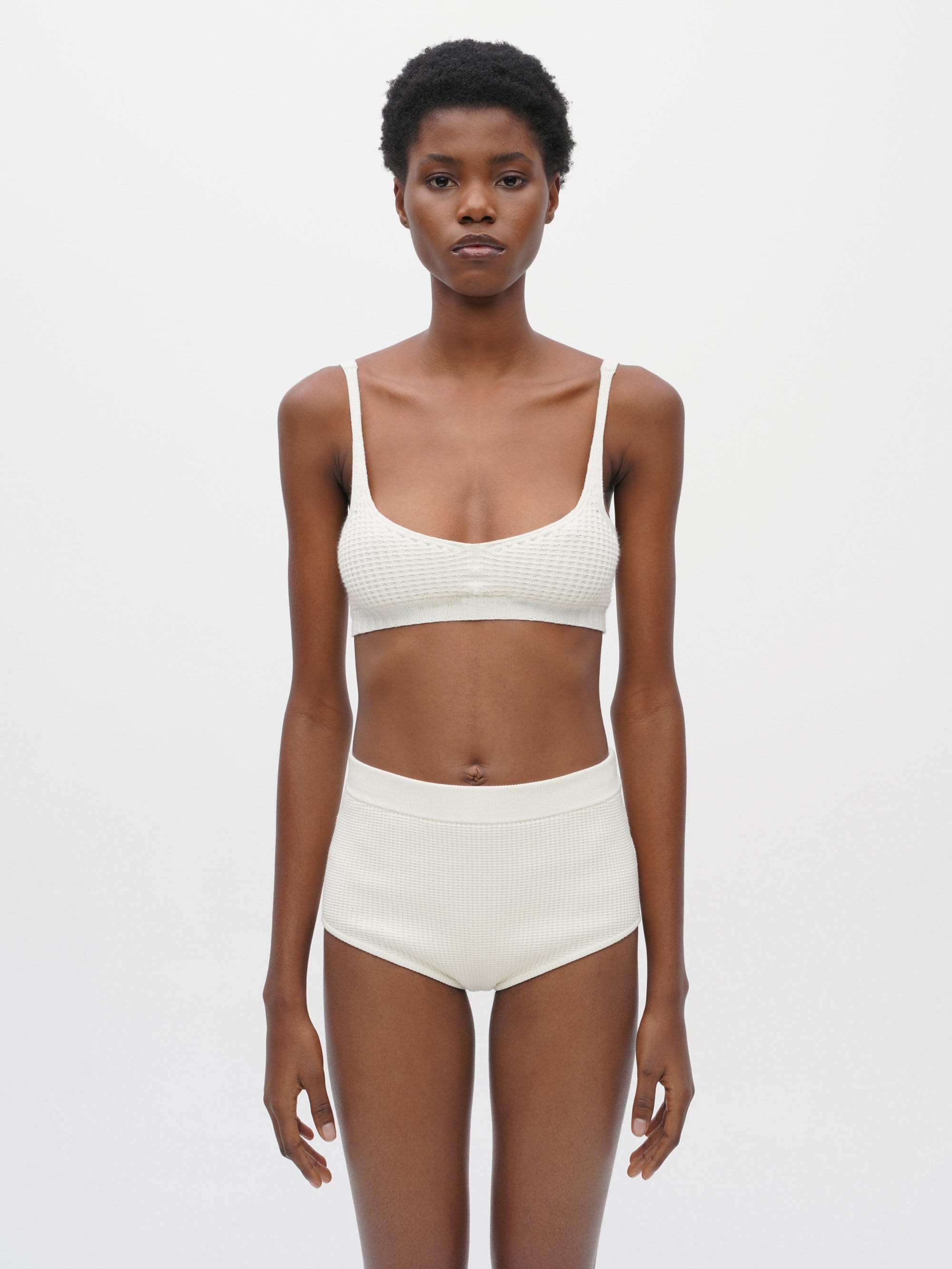 Waffle Knit Bra