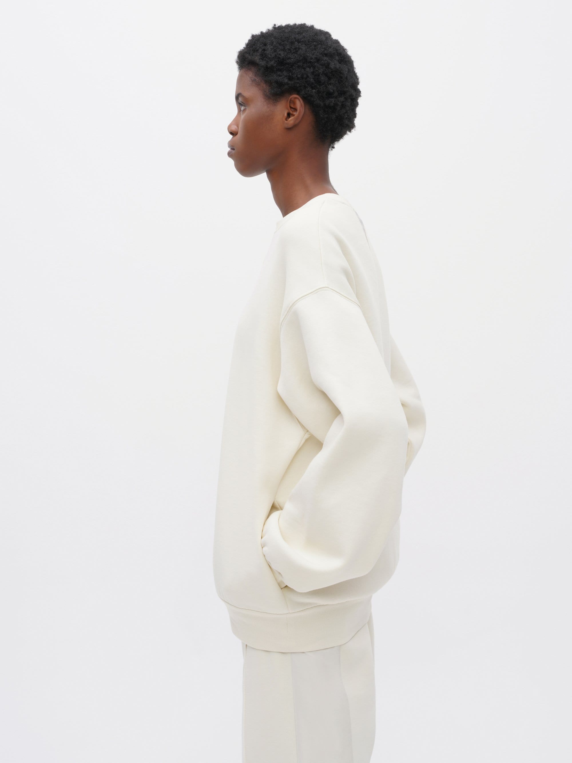 Unisex Pocket Sweatshirt White