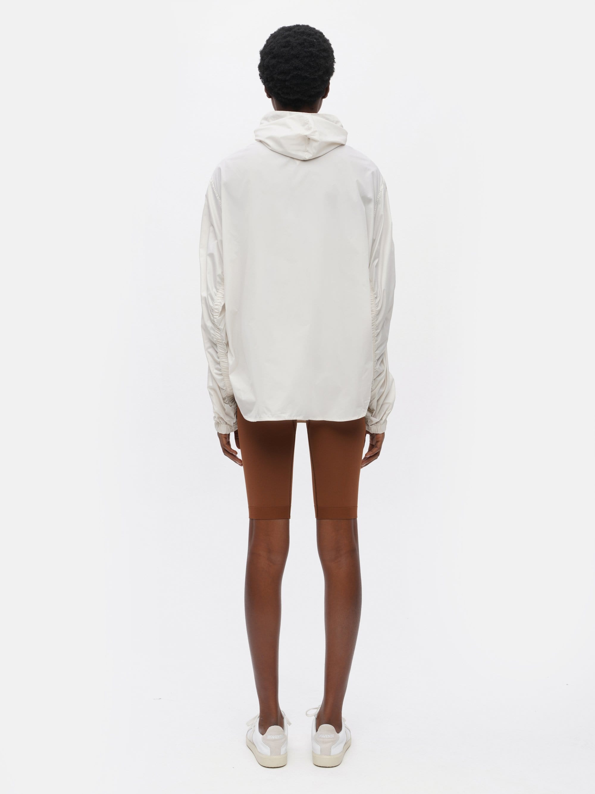 Ruched Anorak Ivory