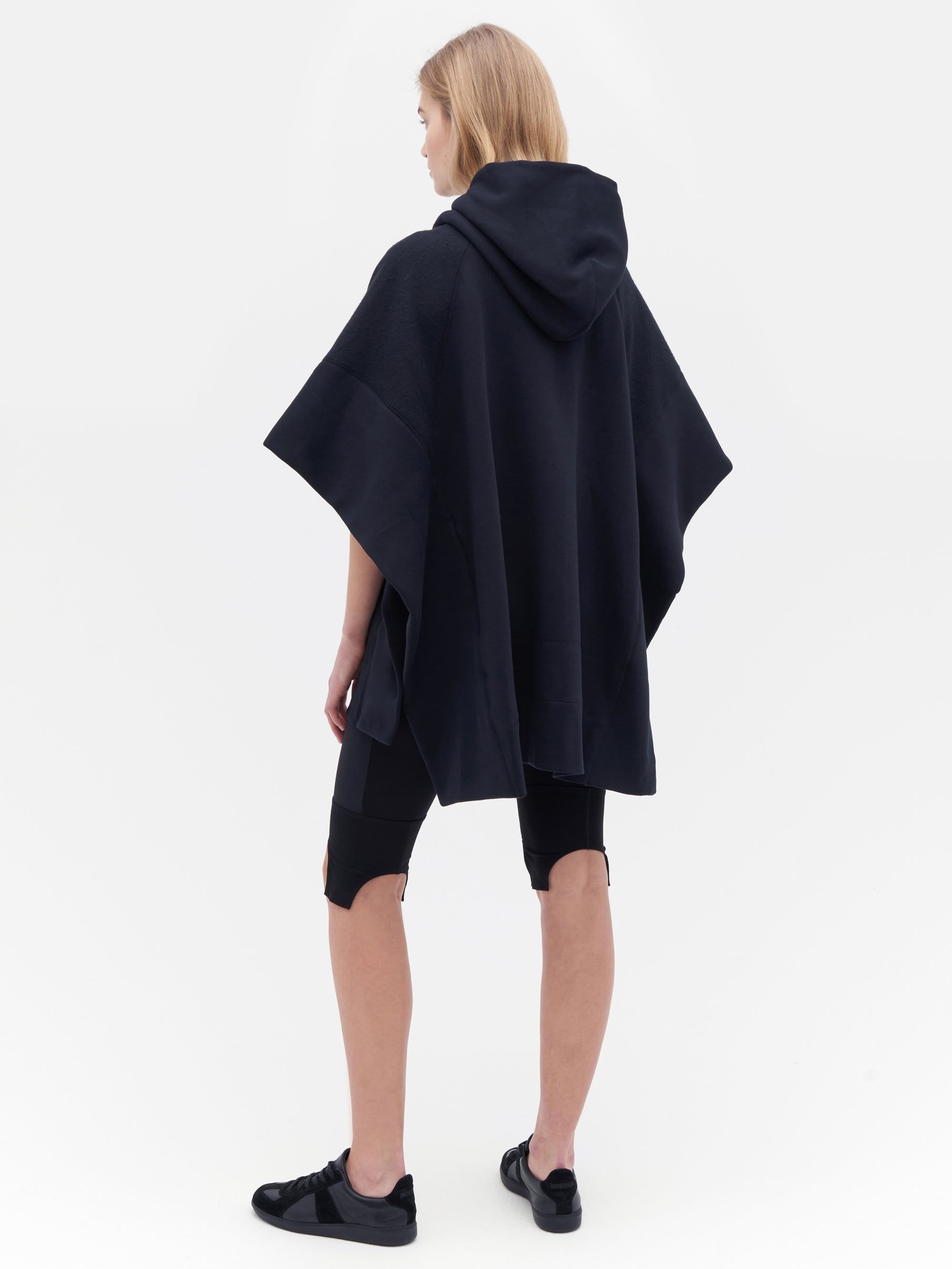 Sweatshirt Poncho Black