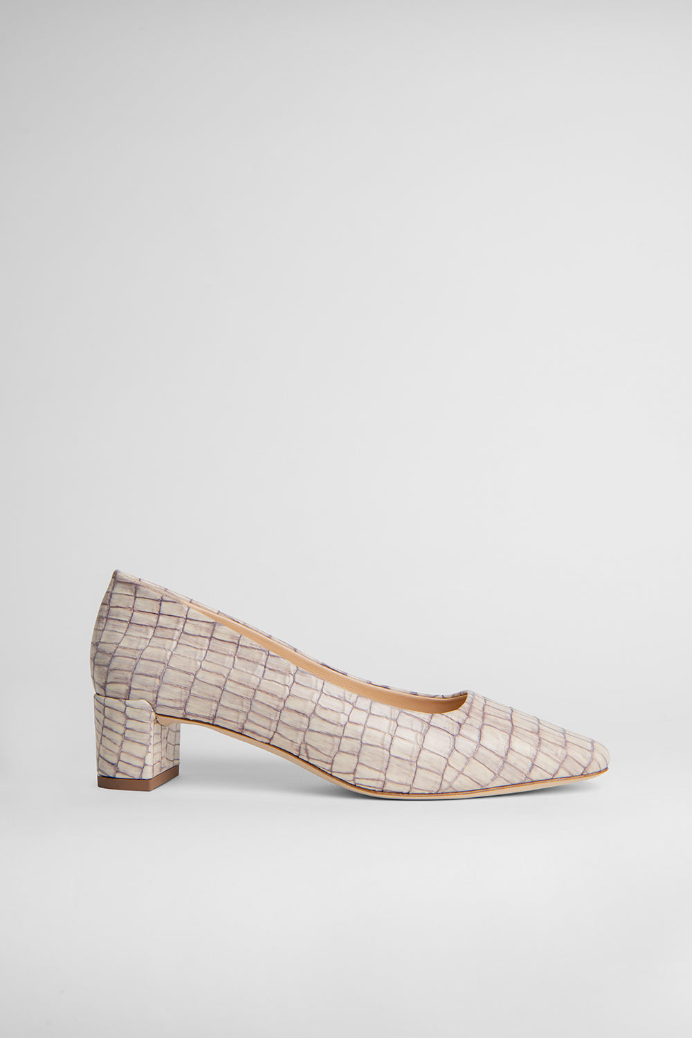 Andrea Pearl Croco Embossed Leather