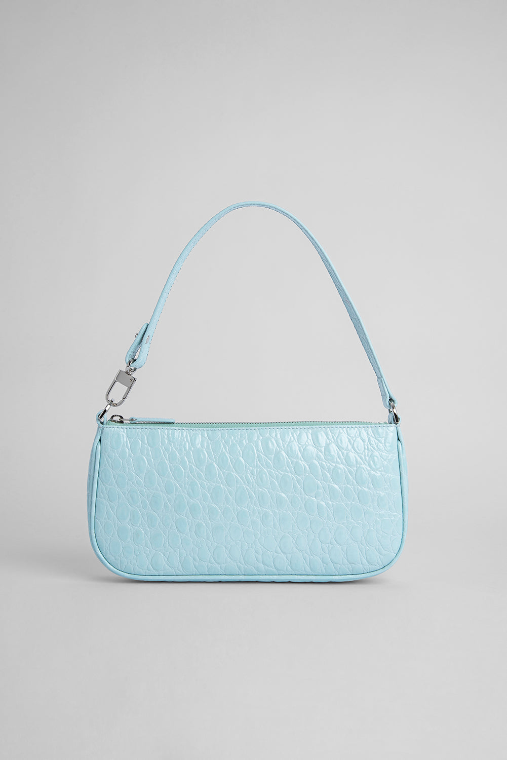 Rachel Ice Circular Croco Embossed Leather