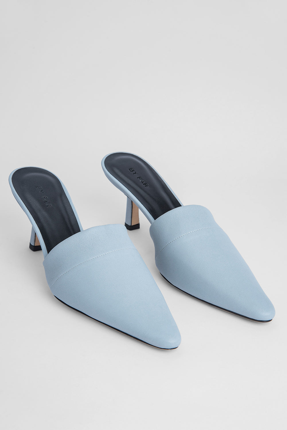 Cynthia Light Blue Stretch Leather