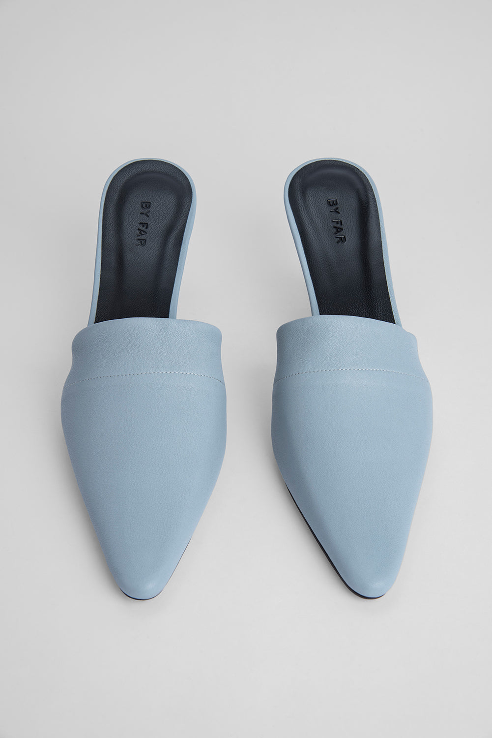 Cynthia Light Blue Stretch Leather