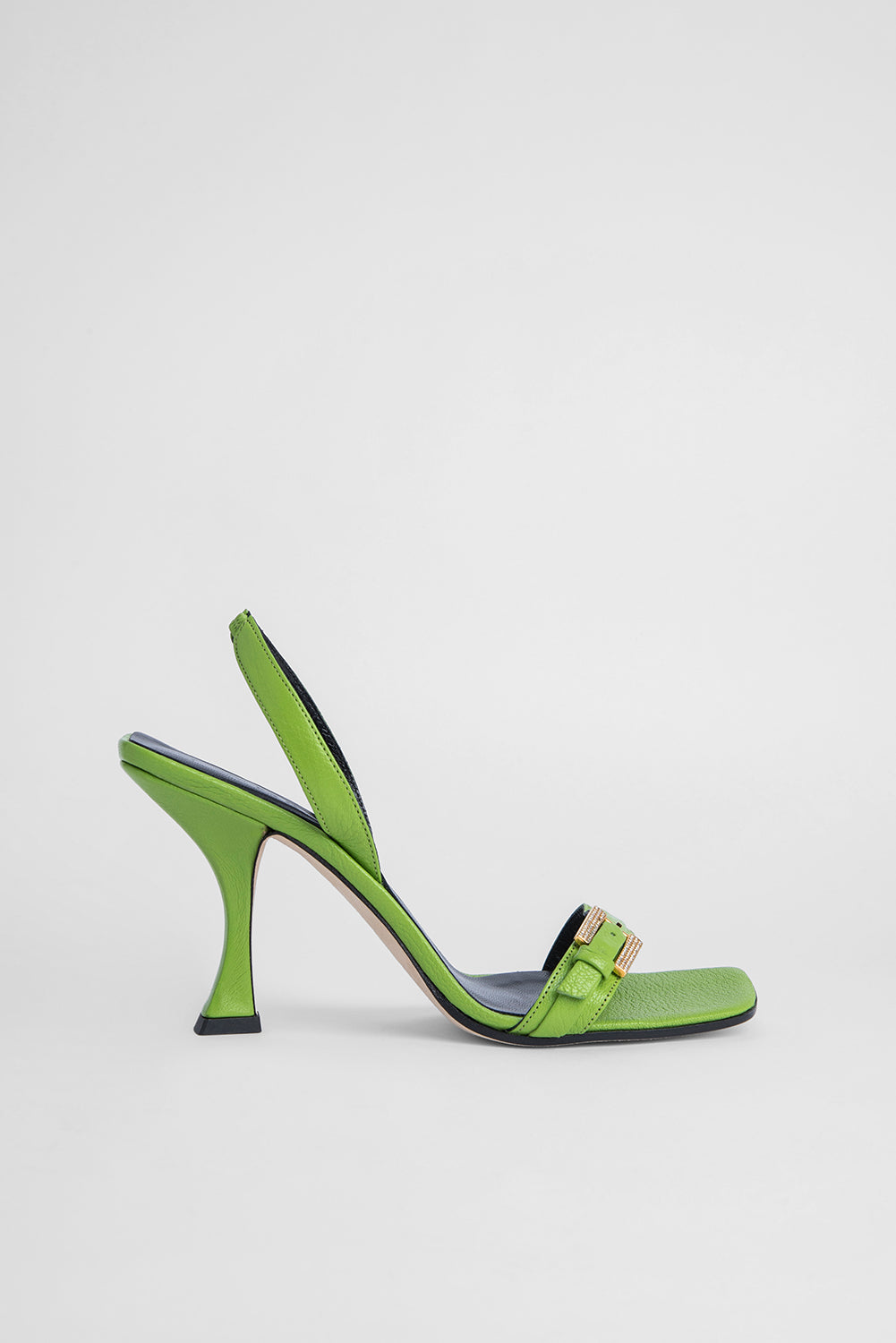 Carlotta Pistachio Grained Leather