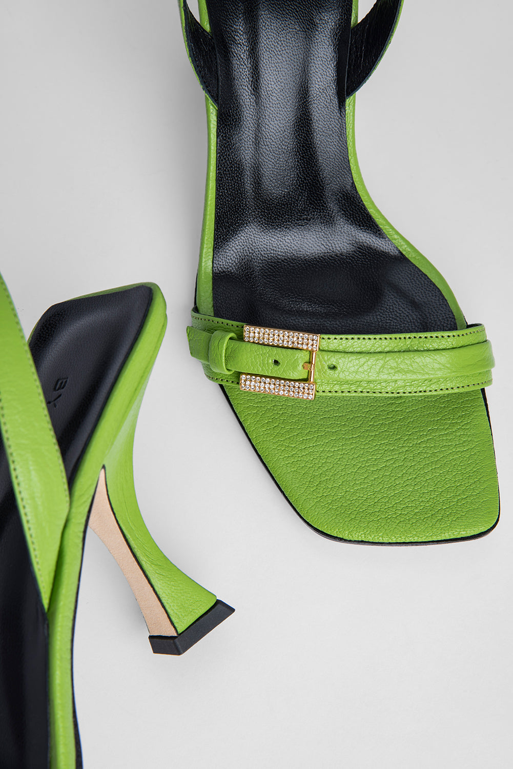 Carlotta Pistachio Grained Leather