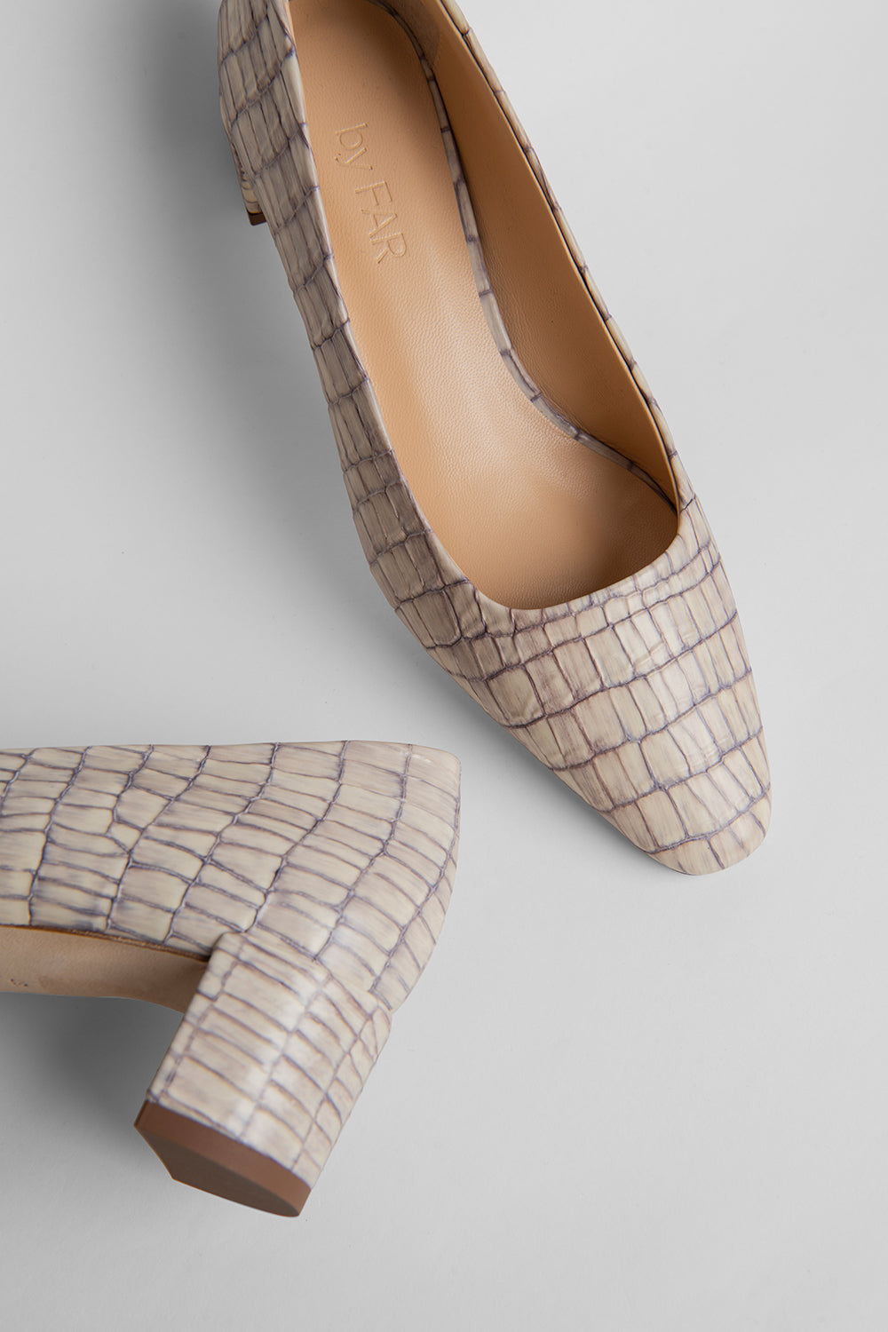 Andrea Pearl Croco Embossed Leather